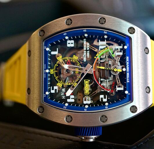 Richard Mille RM 036 replica Watch RM-036 Tourbillon G-Sensor Jean Todt Yellow